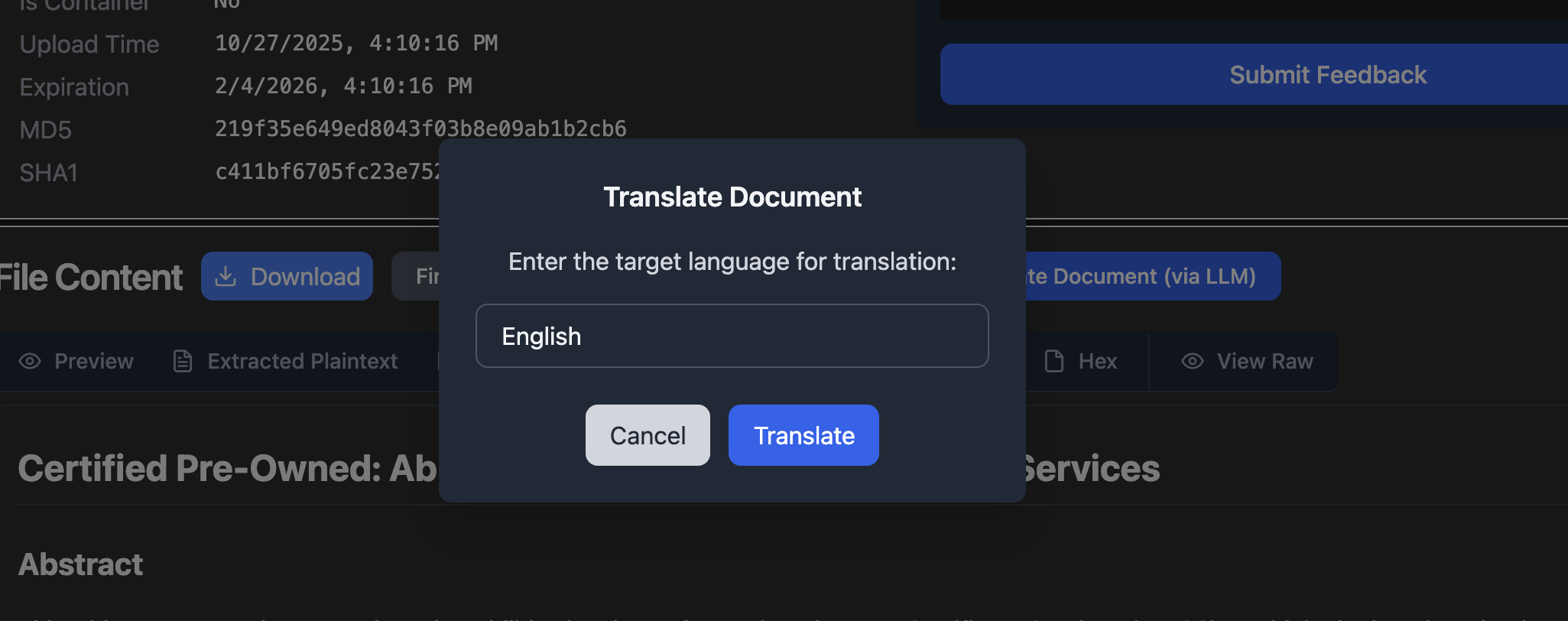 Agent Translate
