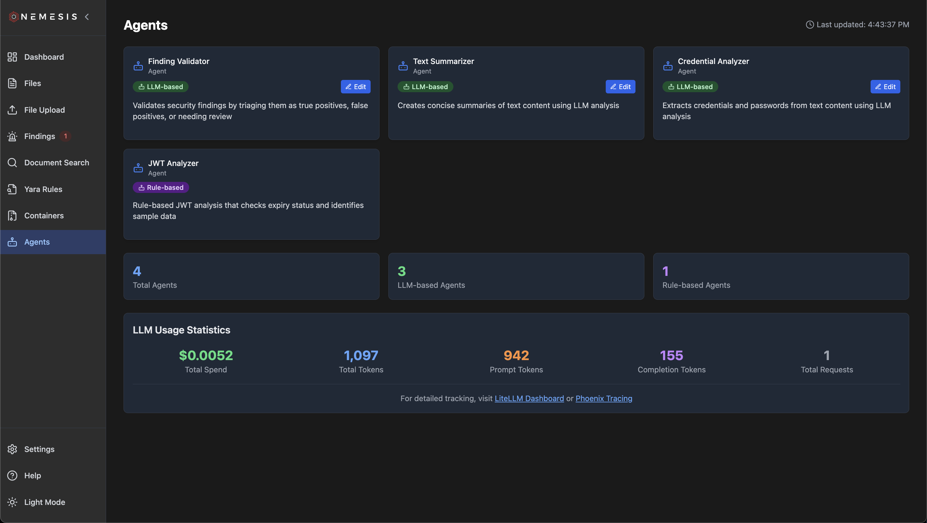 Agents Web Interface
