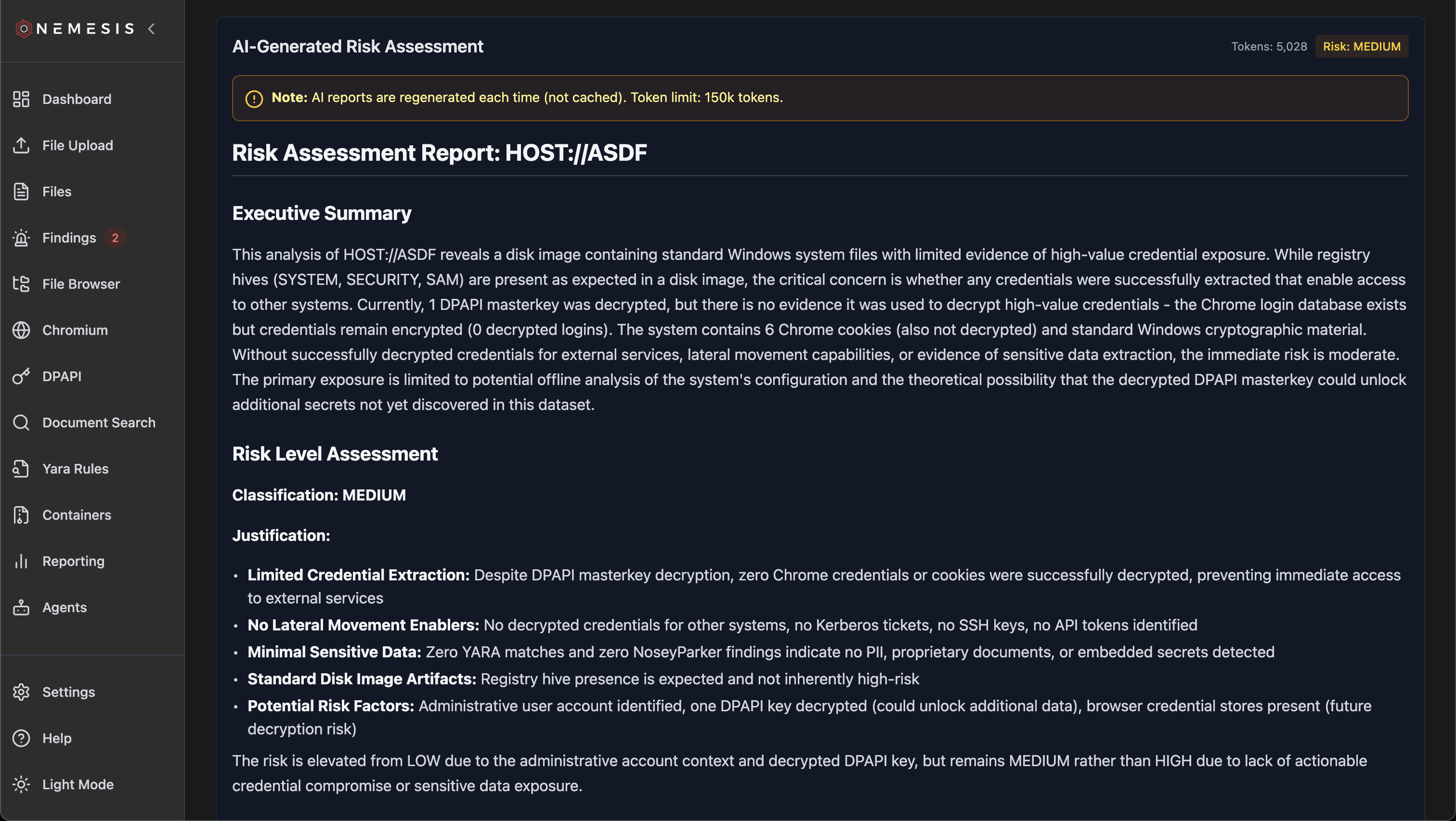 Nemesis Source Report LLM Summary